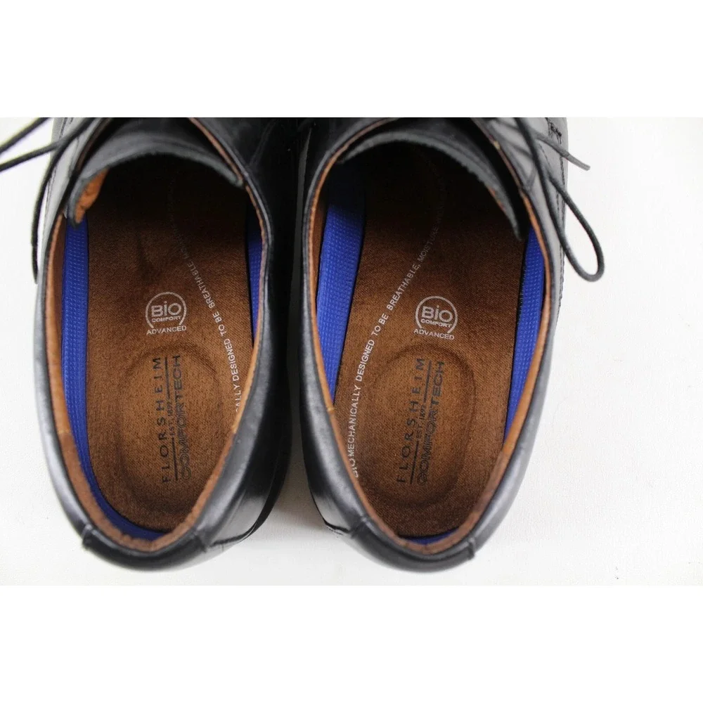 Florsheim Comfortech Lightweight Black Dress Shoes 8.5 3E 13040-001‎